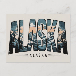 Alaska  feiertagspostkarte