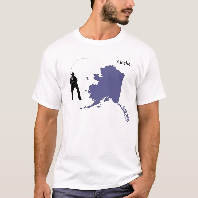 Alaska-Fischen T-Shirt (Vorderseite)