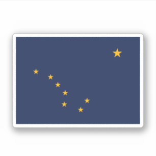 Alaska Flag Aufkleber