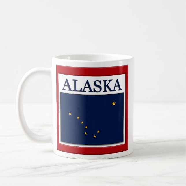 Alaska Flag Design Kaffeetasse (Links)