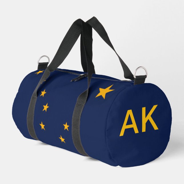 Alaska Flag Duffle Bag (Linke Seite)