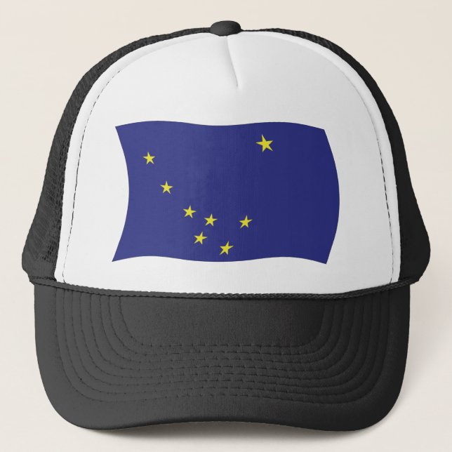 Alaska Flag Hat Truckerkappe (Vorderseite)