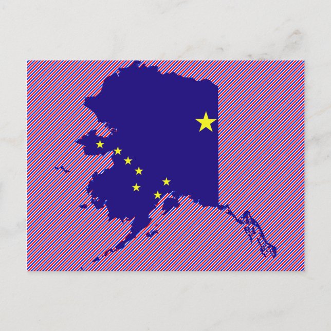 Alaska Flag Karte (Vorderseite)