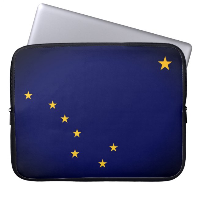 Alaska Flag Laptop Sleeve (Vorderseite)