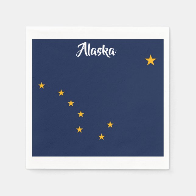 Alaska Flag Napkins Serviette (Vorderseite)