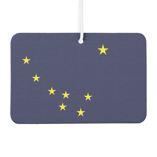 ALASKA-Flagge - Autolufterfrischer (Vorderseite)