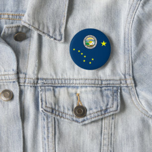 Alaska-Flagge Button