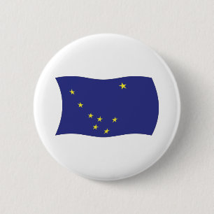 Alaska-Flagge-Button Button