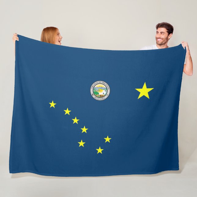 Alaska-Flagge Fleecedecke (Beispiel)