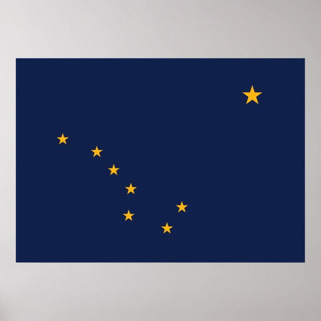 Alaska-Flagge Poster (Vorne)