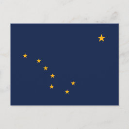 Alaska-Flagge Postkarte
