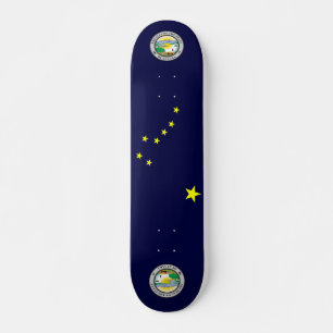 Alaska-Flagge Skateboard