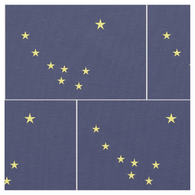 ALASKA-Flagge - Stoff (Nahaufnahme)