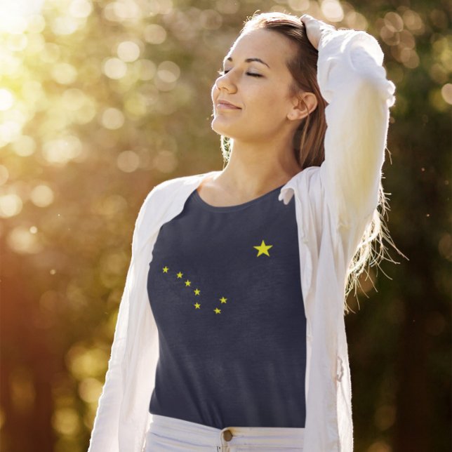 Alaska-Flagge Tri-Blend Shirt (Alaska Flag Style Tee)