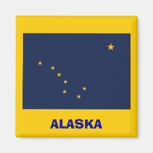 Alaska* Flaggen-Magnet/Alaska Sjunker Magneten Magnet