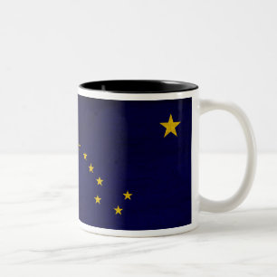 Alaska-Flaggen-Tasse Zweifarbige Tasse