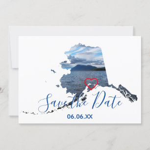 Alaska-Form-Foto Save-the-Date Ankündigung