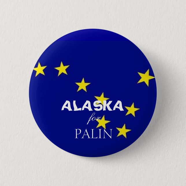 Alaska für Palin Button (Vorderseite)