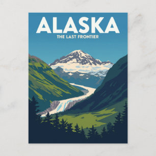 Alaska-Gebirgslandschaft Postkarte