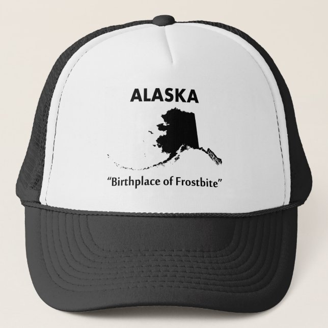 Alaska - Geburtsort von Frostbite Truckerkappe (Vorderseite)