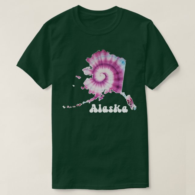Alaska Gefärbte Krawatte T-Shirt (Design vorne)