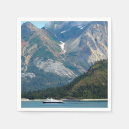 Alaska Glacier Bay Boat Foto Serviette