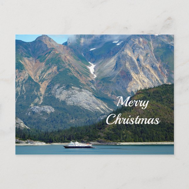 Alaska Glacier Bay Boat Foto Weihnachten (Vorderseite)