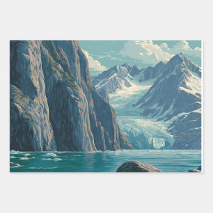 Alaska Glacier Bay Geschenkpapier Set