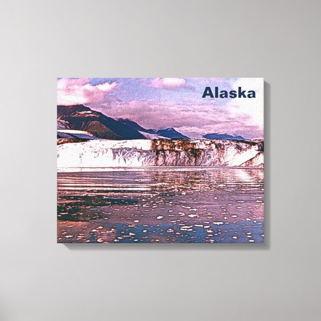 Alaska Glacier Leinwanddruck (Vorderseite)