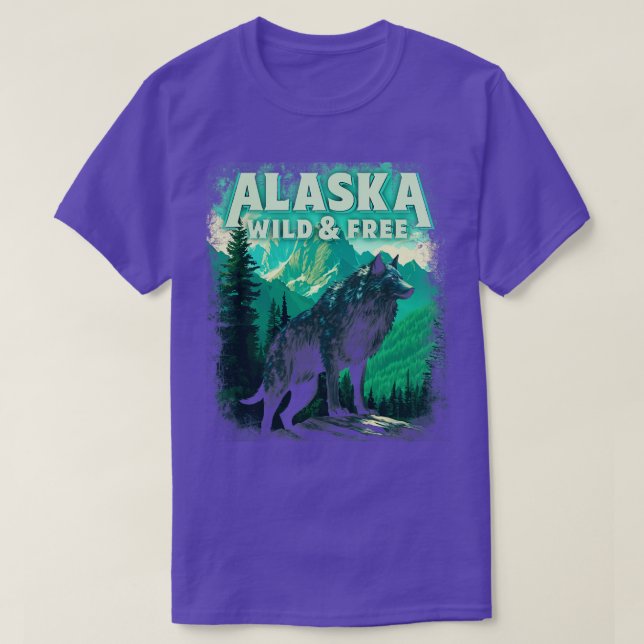 Alaska gray wolf TShirt (Design vorne)