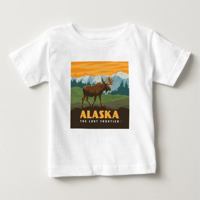 Alaska | GrenzElch Baby T-shirt (Vorderseite)