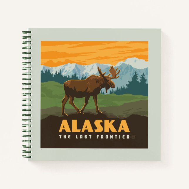 Alaska | GrenzElch Notizbuch (Vorderseite)