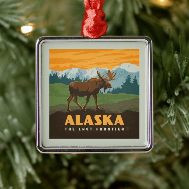 Alaska | GrenzElch Ornament Aus Metall (Baum)