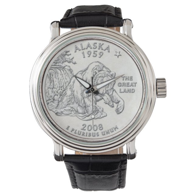 Alaska Grizzly Bear Watch Armbanduhr (Vorderseite)