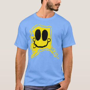 Alaska Happy Face mit Zunge raus T-Shirt