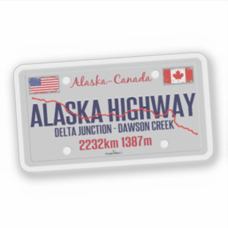 Alaska Highway Kanada - Alaska USA 01 Aufkleber