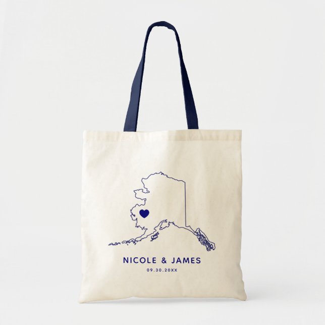 Alaska-Hochzeits-Willkommens-Taschen-Tasche, Tragetasche (Vorne)