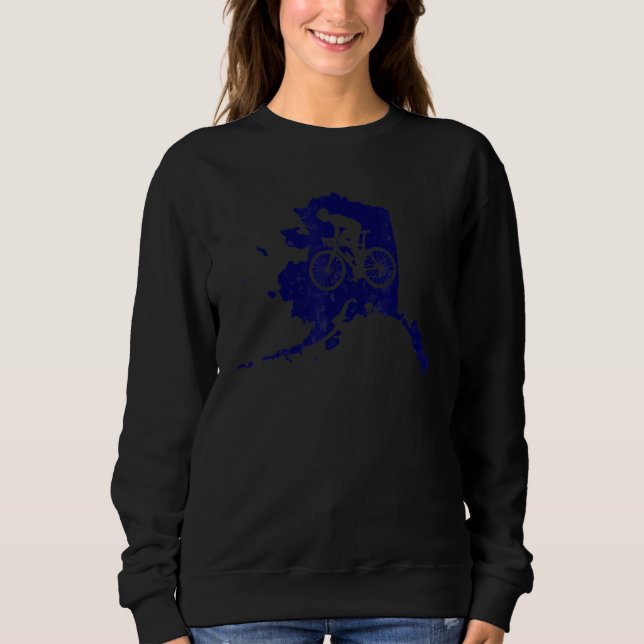 Alaska Home State Bike Cycling And Triathlon  5 Sweatshirt (Vorderseite)