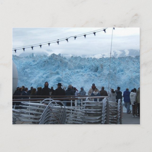 Alaska Hubbard Glacier Postkarte (Vorderseite)