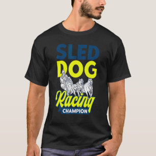 Alaska Husky Schlittenfahren Schlittenhund Rennsch T-Shirt