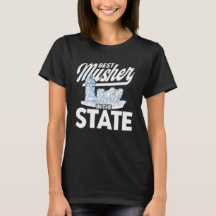 Alaska Husky Schlittenfahren Schlittenhund Rennsch T-Shirt