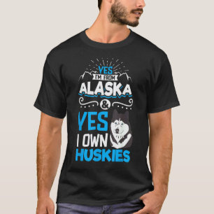 Alaska-Husky-Schlittenhunderennen und Mushing 11 T-Shirt