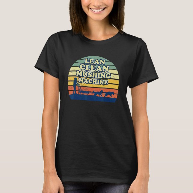 Alaska Husky Sledding Sled Dog Racing Dog Sled Rid T-Shirt (Vorderseite)