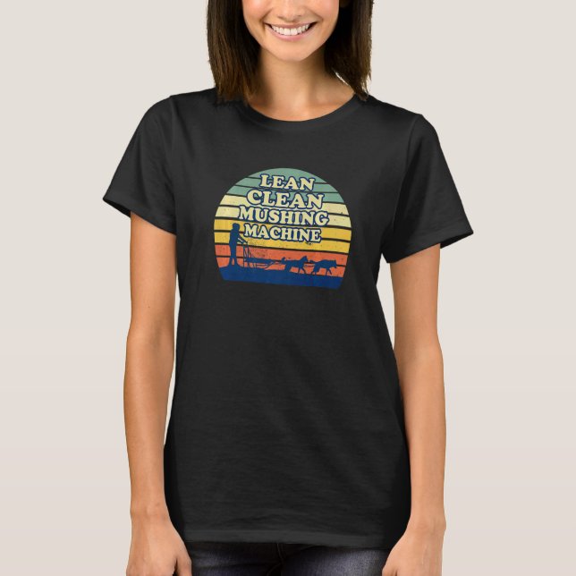 Alaska Husky Sledding Sled Dog Racing Dog Sled Rid T-Shirt (Vorderseite)