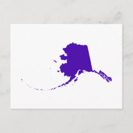Alaska im Lila Postkarte