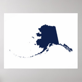 Alaska in Blau Poster