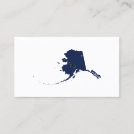 Alaska in Blau und Gold Visitenkarte