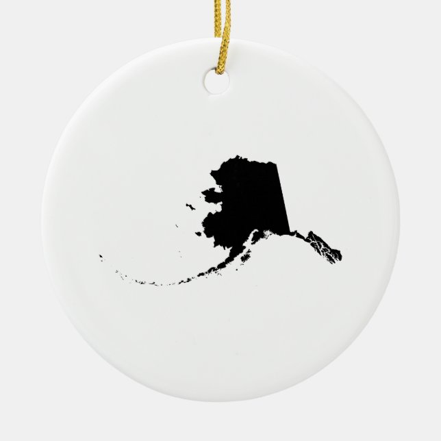 Alaska in Schwarz Keramikornament (Vorne)