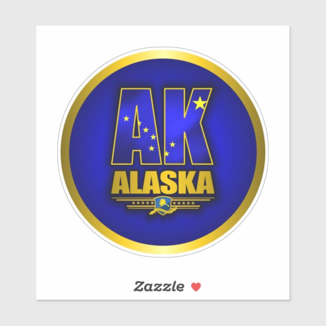 Alaska (IR) Aufkleber (Blatt)