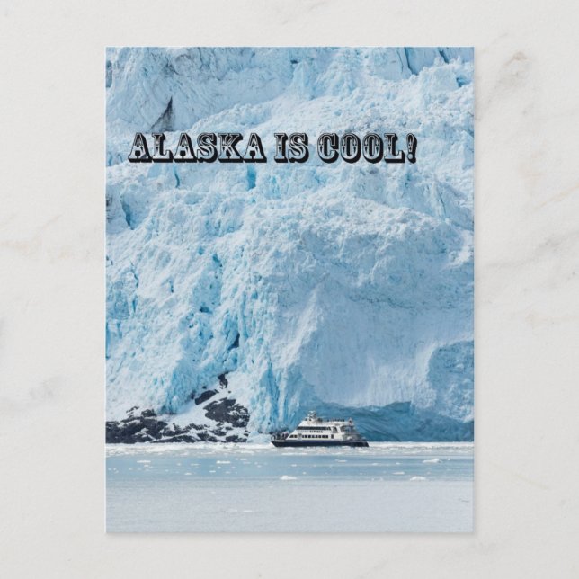 Alaska ist cool! postkarte (Vorderseite)